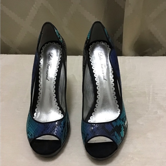 Lulu Townsend Peep Toe Stiletto Heel Shoes - Picture 2 of 14